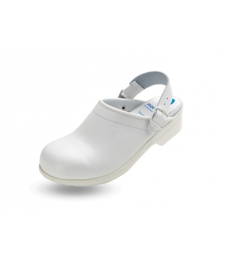 SABOT DE SECURITE CUIR BLANC