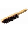 BROSSE MANCHE 4 RANGS ACIER