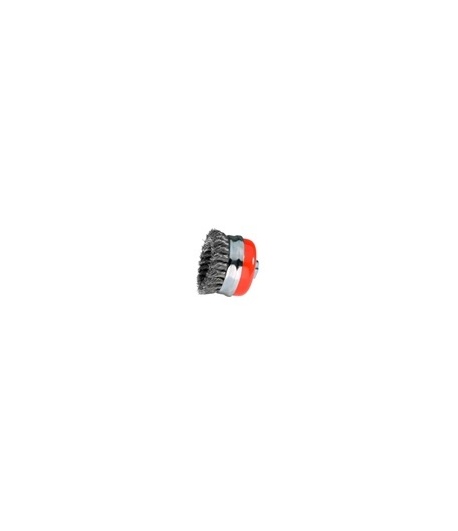 BROSSE COUPE TORSADEE D65 POUR MEULEUSE - ACIER TREMPE