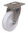 ROULETTE MANU-ROLL POLYPROPYLENE POLYCHOC BLANC PIVOTANTE