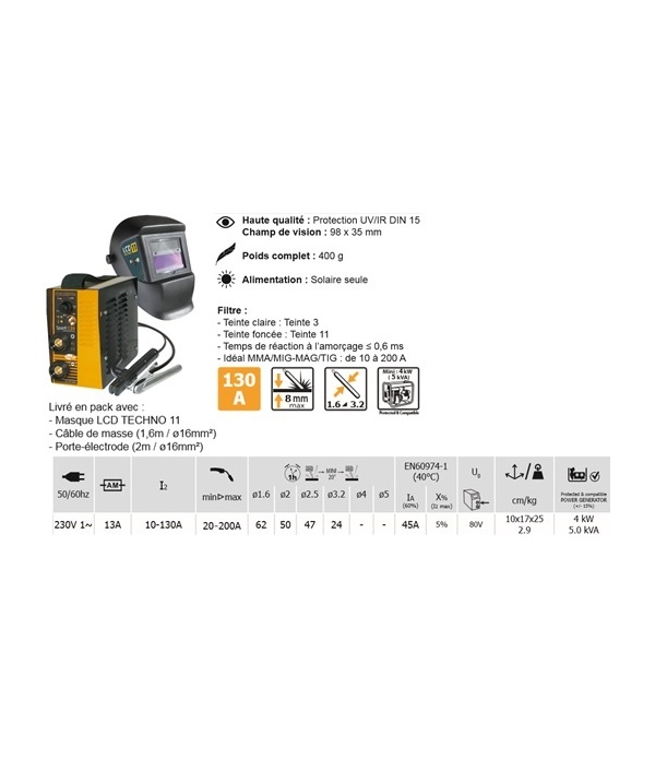 COFFRET POSTE A SOUDER SPARK 130