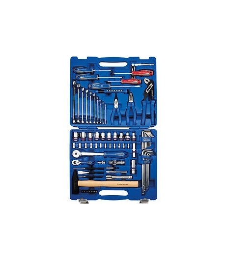 COFFRET DOUILLES 1/4 ET 1/2 + acc -  81 pièces