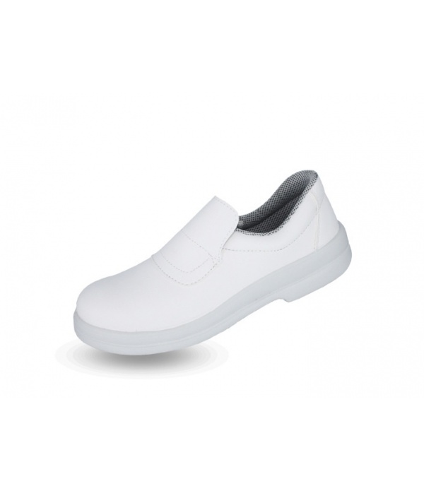 CHAUSSURE DE SECURITE MICROFIBRES MOCASSIN BLANC